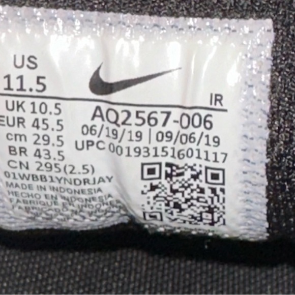 Nike Air Max Tailwind 4 Wolf Grey Black, Men’s Size 11.5 US - Picture 9 of 9